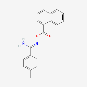 molecular formula C19H16N2O2 B5914810 4-methyl-N'-(1-naphthoyloxy)benzenecarboximidamide 