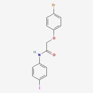molecular formula C14H11BrINO2 B5914824 2-(4-bromophenoxy)-N-(4-iodophenyl)acetamide 