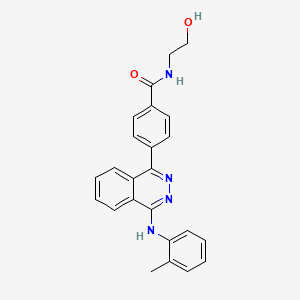 N-(2-hydroxyethyl)-4-{4-[(2-methylphenyl)amino]-1-phthalazinyl}benzamide