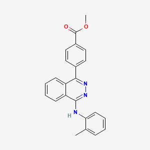 molecular formula C23H19N3O2 B5914862 methyl 4-{4-[(2-methylphenyl)amino]-1-phthalazinyl}benzoate 