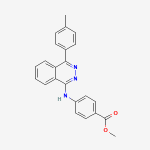 molecular formula C23H19N3O2 B5914867 methyl 4-{[4-(4-methylphenyl)-1-phthalazinyl]amino}benzoate 