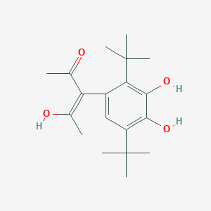 molecular formula C19H28O4 B5914897 3-(2,5-di-tert-butyl-3,4-dihydroxyphenyl)-4-hydroxy-3-penten-2-one 