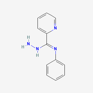 molecular formula C12H12N4 B5914900 N-phenyl-2-pyridinecarbohydrazonamide 