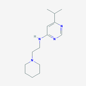 molecular formula C14H24N4 B5914903 6-isopropyl-N-(2-piperidin-1-ylethyl)pyrimidin-4-amine 
