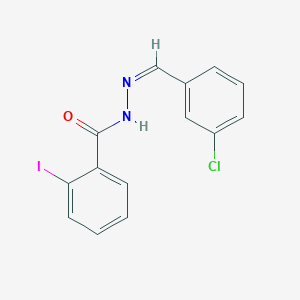 molecular formula C14H10ClIN2O B5914940 N'-(3-chlorobenzylidene)-2-iodobenzohydrazide 