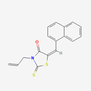 molecular formula C17H13NOS2 B5914972 3-allyl-5-(1-naphthylmethylene)-2-thioxo-1,3-thiazolidin-4-one 