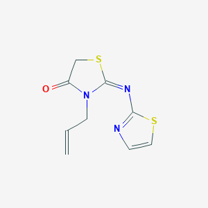 molecular formula C9H9N3OS2 B5915238 3-allyl-2-(1,3-thiazol-2-ylimino)-1,3-thiazolidin-4-one 