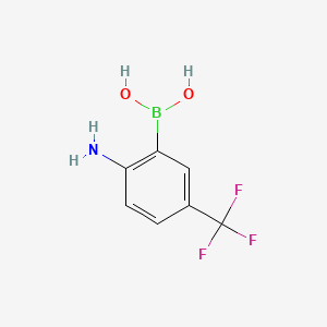 molecular formula C7H7BF3NO2 B591531 (2-氨基-5-(三氟甲基)苯基)硼酸 CAS No. 1793091-29-8