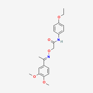 2-({[1-(3,4-dimethoxyphenyl)ethylidene]amino}oxy)-N-(4-ethoxyphenyl)acetamide