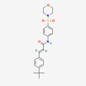 molecular formula C23H28N2O4S B5915358 3-(4-tert-butylphenyl)-N-[4-(4-morpholinylsulfonyl)phenyl]acrylamide 