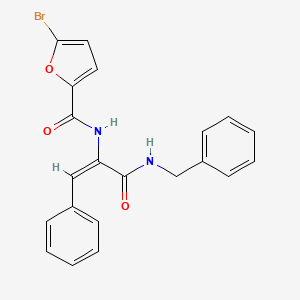 molecular formula C21H17BrN2O3 B5915498 N-{1-[(benzylamino)carbonyl]-2-phenylvinyl}-5-bromo-2-furamide 