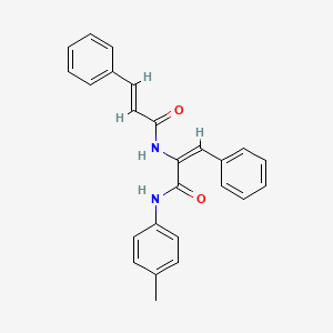 molecular formula C25H22N2O2 B5915604 2-(cinnamoylamino)-N-(4-methylphenyl)-3-phenylacrylamide 
