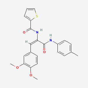 N-(2-(3,4-dimethoxyphenyl)-1-{[(4-methylphenyl)amino]carbonyl}vinyl)-2-thiophenecarboxamide