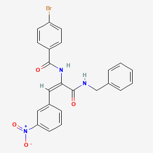 molecular formula C23H18BrN3O4 B5915678 N-[1-[(benzylamino)carbonyl]-2-(3-nitrophenyl)vinyl]-4-bromobenzamide 