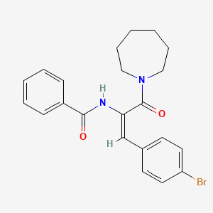 molecular formula C22H23BrN2O2 B5915703 N-[1-(1-azepanylcarbonyl)-2-(4-bromophenyl)vinyl]benzamide 