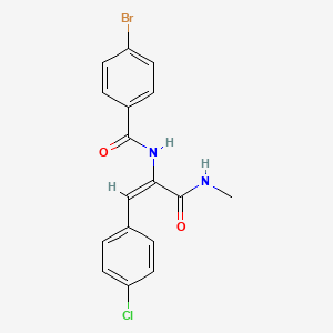 4-bromo-N-{2-(4-chlorophenyl)-1-[(methylamino)carbonyl]vinyl}benzamide