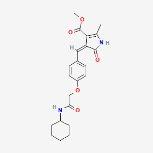 methyl 4-{4-[2-(cyclohexylamino)-2-oxoethoxy]benzylidene}-2-methyl-5-oxo-4,5-dihydro-1H-pyrrole-3-carboxylate