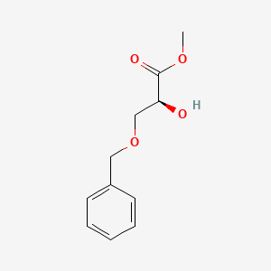 molecular formula C11H14O4 B591576 (S)-3-Benzyloxy-2-hydroxy-propionic acid methyl ester CAS No. 127744-28-9