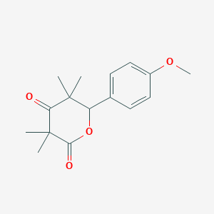molecular formula C16H20O4 B5915797 6-(4-methoxyphenyl)-3,3,5,5-tetramethyldihydro-2H-pyran-2,4(3H)-dione 