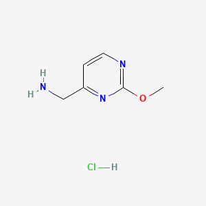 molecular formula C6H10ClN3O B591582 (2-Methoxypyrimidin-4-yl)methanamine hydrochloride CAS No. 1632285-87-0