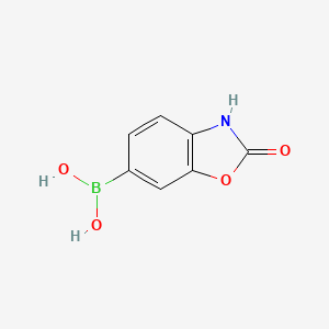 molecular formula C7H6BNO4 B591585 (2-Oxo-2,3-dihydrobenzo[d]oxazol-6-yl)boronic acid CAS No. 1016644-38-4