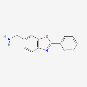 molecular formula C14H12N2O B591586 (2-Phenylbenzo[d]oxazol-6-yl)methanamine CAS No. 1367920-70-4