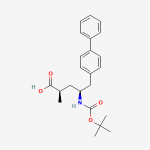 molecular formula C23H29NO4 B591595 (2R,4S)-5-([1,1'-biphenyl]-4-yl)-4-((tert-butoxycarbonyl)aMino)-2-Methylpentanoic acid CAS No. 1012341-50-2