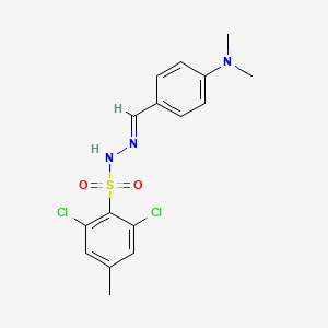 2,6-dichloro-N'-[4-(dimethylamino)benzylidene]-4-methylbenzenesulfonohydrazide