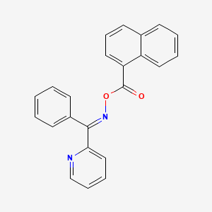 molecular formula C23H16N2O2 B5915986 phenyl(2-pyridinyl)methanone O-1-naphthoyloxime 
