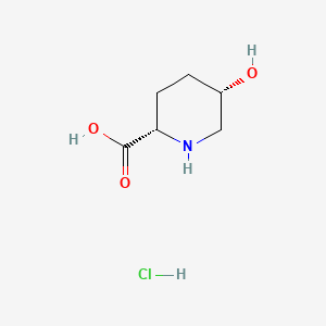 molecular formula C6H12ClNO3 B591610 (2s,5s)-5-羟基哌啶-2-羧酸盐酸盐 CAS No. 154307-84-3