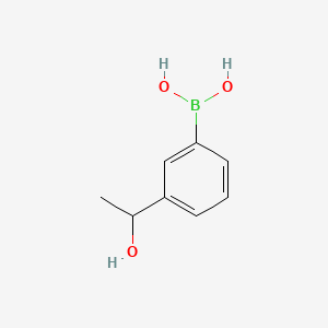 molecular formula C8H11BO3 B591613 (3-(1-Hydroxyethyl)phenyl)boronic acid CAS No. 1036760-03-8