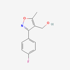 molecular formula C11H10FNO2 B591618 (3-(4-氟苯基)-5-甲基异噁唑-4-基)甲醇 CAS No. 1018297-63-6