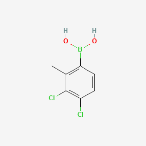molecular formula C7H7BCl2O2 B591628 (3,4-二氯-2-甲基苯基)硼酸 CAS No. 957035-17-5