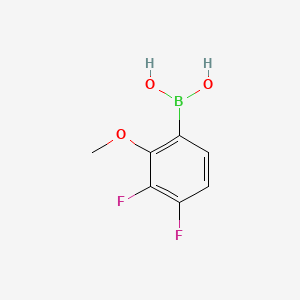 molecular formula C7H7BF2O3 B591629 (3,4-二氟-2-甲氧基苯基)硼酸 CAS No. 905583-06-4