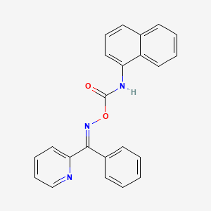 molecular formula C23H17N3O2 B5916299 phenyl(2-pyridinyl)methanone O-[(1-naphthylamino)carbonyl]oxime 