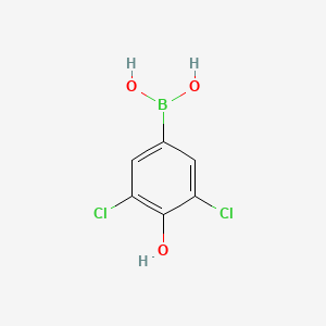 molecular formula C6H5BCl2O3 B591632 (3,5-Dichloro-4-hydroxyphenyl)boronic acid CAS No. 1335048-35-5