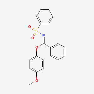 4-methoxyphenyl N-(phenylsulfonyl)benzenecarboximidoate