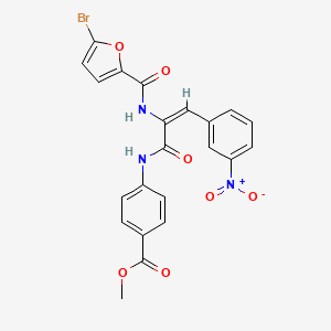 molecular formula C22H16BrN3O7 B5916325 methyl 4-{[2-[(5-bromo-2-furoyl)amino]-3-(3-nitrophenyl)acryloyl]amino}benzoate 
