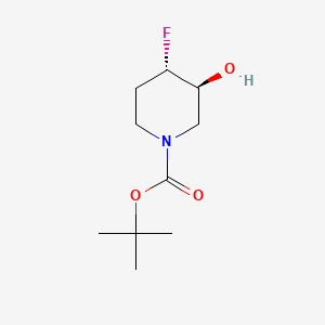 molecular formula C10H18FNO3 B591637 trans-1-Boc-4-fluoro-3-hydroxypiperidine CAS No. 955028-82-7