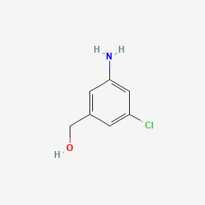 molecular formula C7H8ClNO B591642 (3-Amino-5-chlorophenyl)methanol CAS No. 79944-63-1