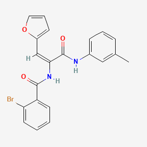 2-bromo-N-(2-(2-furyl)-1-{[(3-methylphenyl)amino]carbonyl}vinyl)benzamide