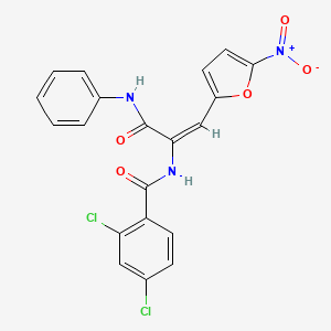 N-[1-(anilinocarbonyl)-2-(5-nitro-2-furyl)vinyl]-2,4-dichlorobenzamide