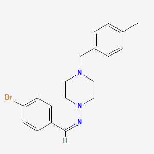 N-(4-bromobenzylidene)-4-(4-methylbenzyl)-1-piperazinamine