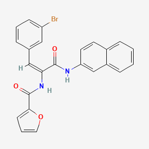 molecular formula C24H17BrN2O3 B5916594 N-{2-(3-bromophenyl)-1-[(2-naphthylamino)carbonyl]vinyl}-2-furamide 