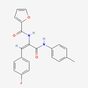 molecular formula C21H17FN2O3 B5916595 N-(2-(4-fluorophenyl)-1-{[(4-methylphenyl)amino]carbonyl}vinyl)-2-furamide 