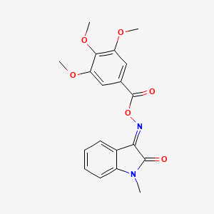 1-methyl-1H-indole-2,3-dione 3-[O-(3,4,5-trimethoxybenzoyl)oxime]