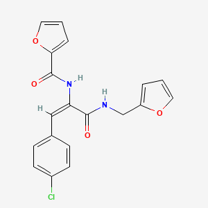 N-(2-(4-chlorophenyl)-1-{[(2-furylmethyl)amino]carbonyl}vinyl)-2-furamide