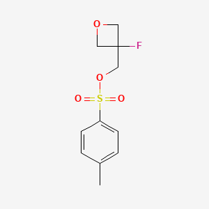 molecular formula C11H13FO4S B591668 (3-Fluorooxetan-3-yl)methyl 4-methylbenzenesulfonate CAS No. 1308644-71-4
