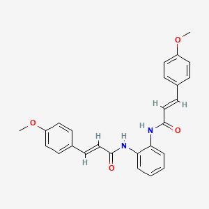 molecular formula C26H24N2O4 B5916703 N,N'-1,2-phenylenebis[3-(4-methoxyphenyl)acrylamide] 