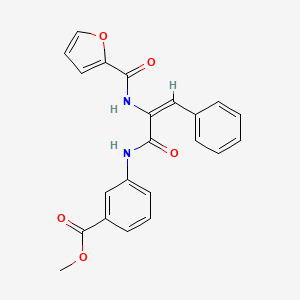 molecular formula C22H18N2O5 B5916781 methyl 3-{[2-(2-furoylamino)-3-phenylacryloyl]amino}benzoate 